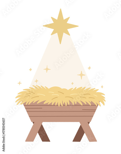 Manger Filled with Hay