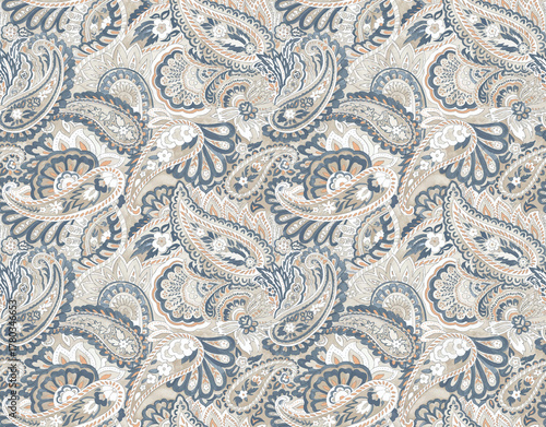 seamless pattern with paisley