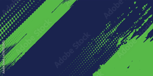 Green sports background design with abstract modern template. Vector illustration of sports players in various activities modern pop up