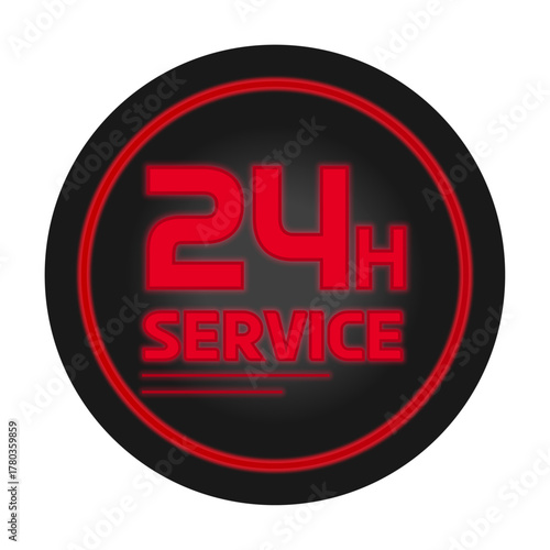 24 Hours Service Icon