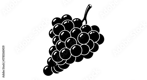 Bunch of black grapes