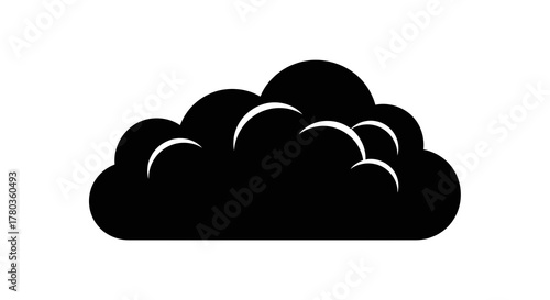 Black cloud icon