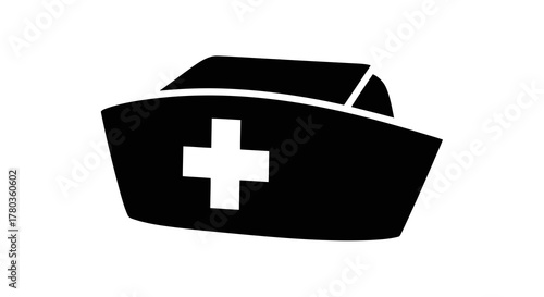 Nurse cap with a cross