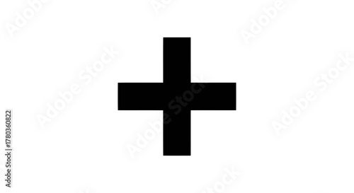 Black plus sign