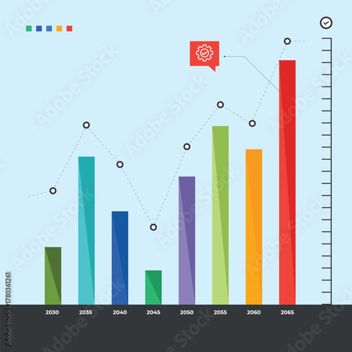 pie chart for reports and presentations ui, web. simulated pie chart of a businessman who wants to share profits