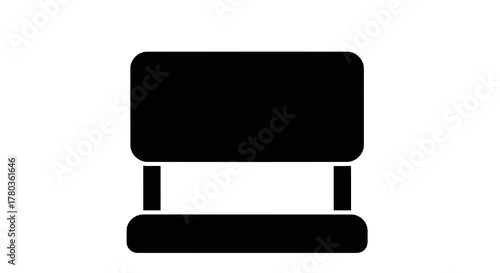 Black chair icon