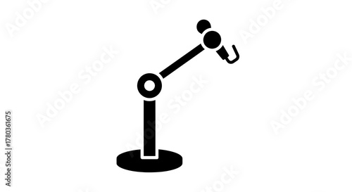 Industrial robot arm icon
