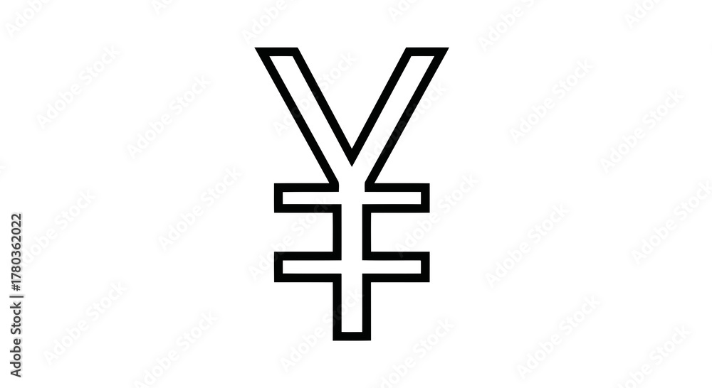 Obraz premium Yen currency symbol