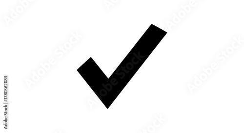 Black check mark symbol