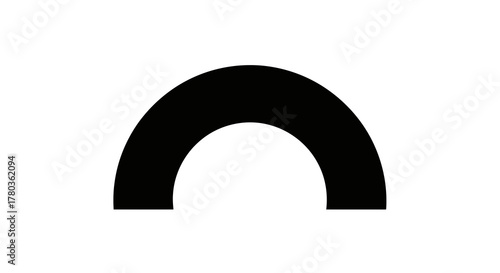 Black semicircle