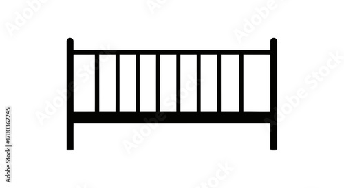 Crib railing icon