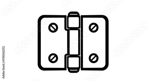 Black hinge icon