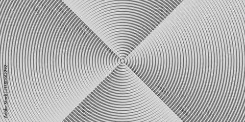 square vector black circle texture. Radial geometric pattern background. Linear epicenter, radar or target concept. vector square circle