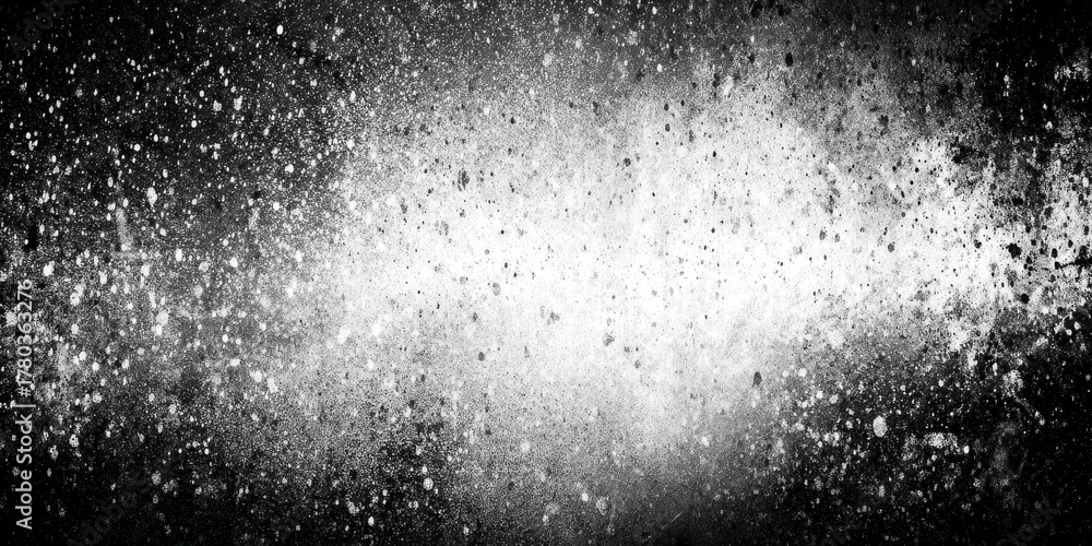 Fototapeta premium Dramatic abstract black dark texture background with monochrome grunge rock effect