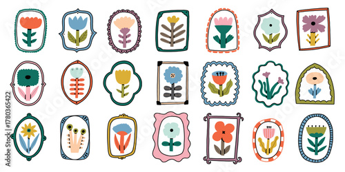 Flower Postage Stamp Set