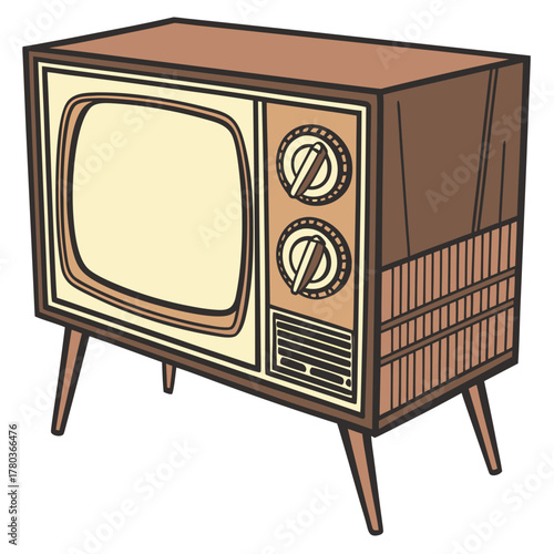 old tv set