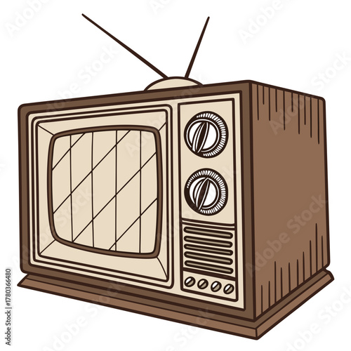 retro tv set