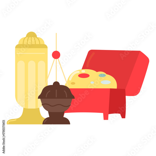 Hand drawn Three Wise Men Gift Illustration