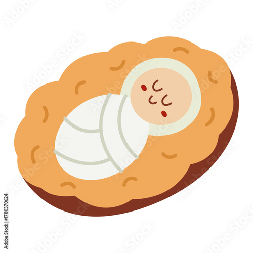 Hand drawn Baby Jesus Illustration