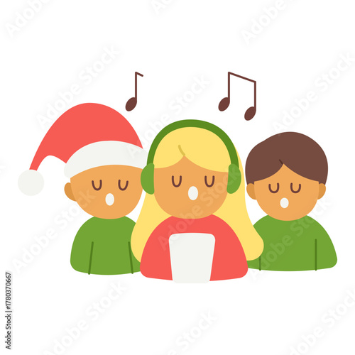 Hand drawn Christmas Choir Illustration