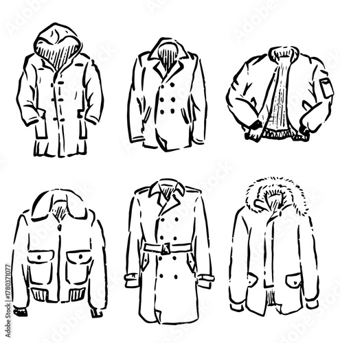 Outerwer guide classic illustration with six different models