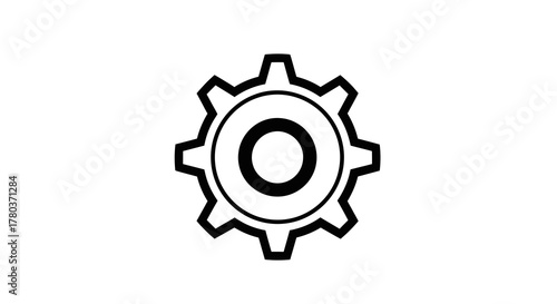 Black gear icon