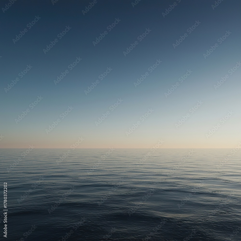 Obraz premium Abstract background depicting boundless emptiness and infinite space. A pure, featureless void stretching toward a distant, unseen horizon, endless, future, profound