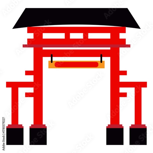 Chinese Gate Illustration