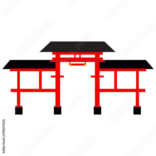 Chinese Gate Illustration