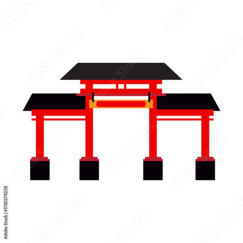 Chinese Gate Illustration