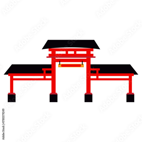 Chinese Gate Illustration