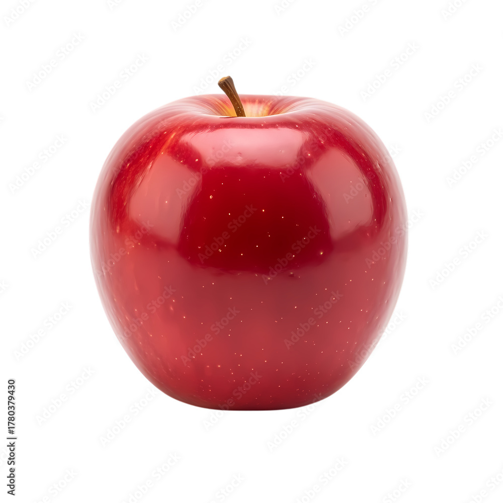 Obraz premium Shiny red apple perfect for healthy eating and recipes
