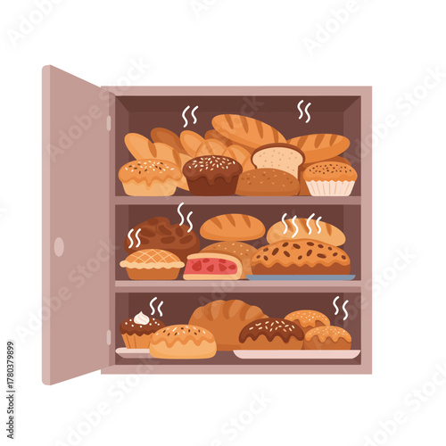 set of different kinds of food