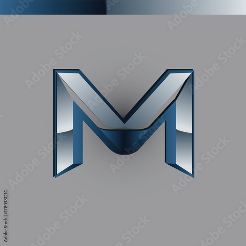 Meridian M Logo Design