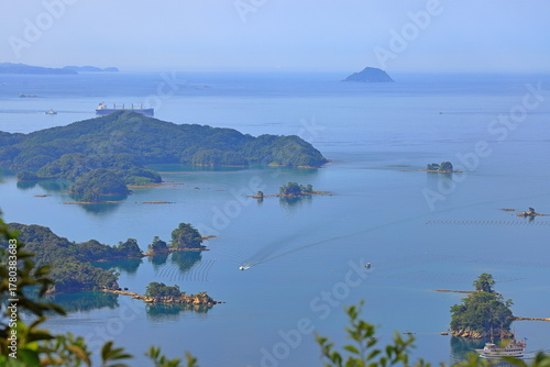 Foto View from Ishidake Observatory deck, a lookout point with views of Kujukushima (