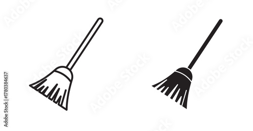 Broom stick icon