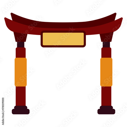 Chinese Gate Illustration