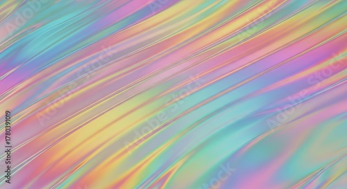 Wallpaper Mural Holographic iridescent rainbow pastel gradient background texture spectrum colorful abstract design effect art Torontodigital.ca