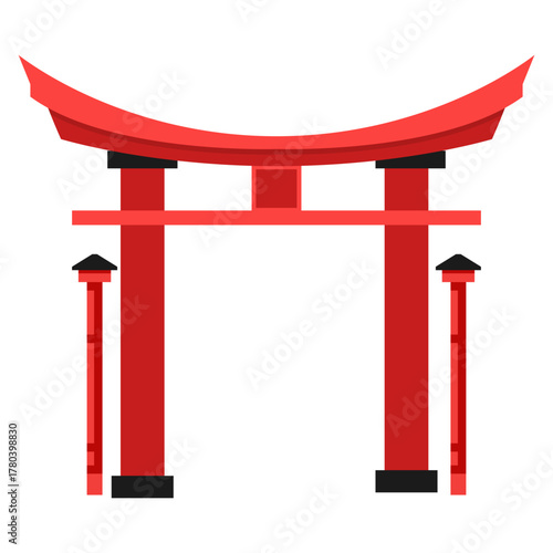 Chinese Gate Illustration