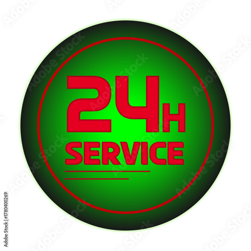 24 Hours Service Icon