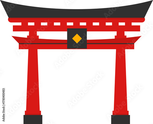 Chinese Gate Illustration