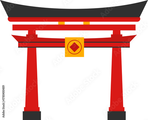 Chinese Gate Illustration