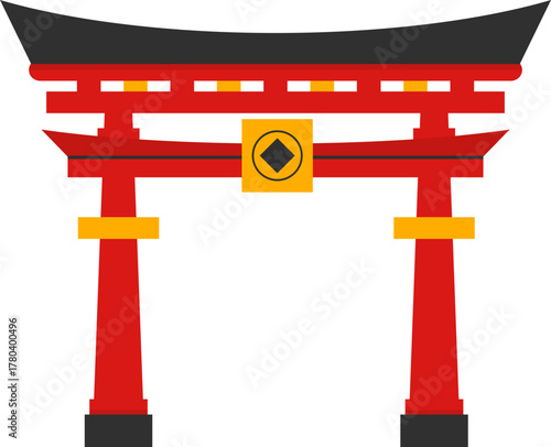 Chinese Gate Illustration