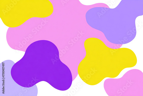 Abstract blob elements irregular overlapping