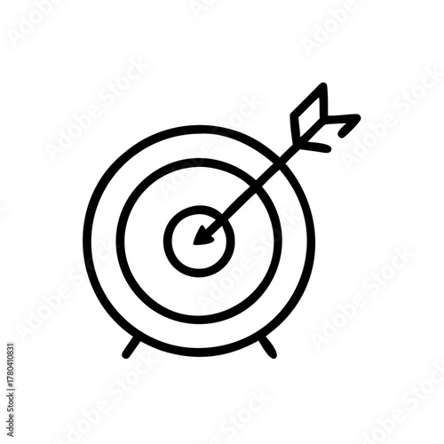 A Bullseye Target Icon Representing Key Performance Indicators