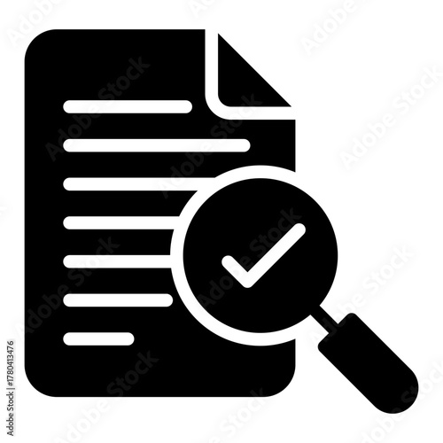 audit document solid icon	
