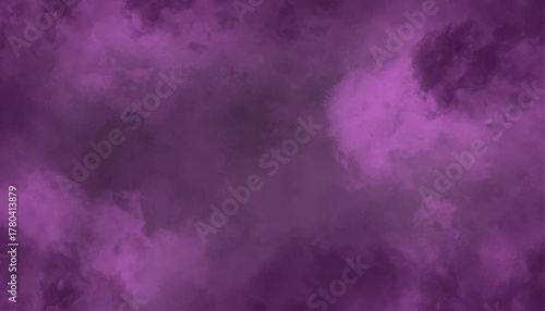 Artistic digital fog effect in jewel-tone purple and black. Vibrant, dark abstract design suitable for overlay or print.