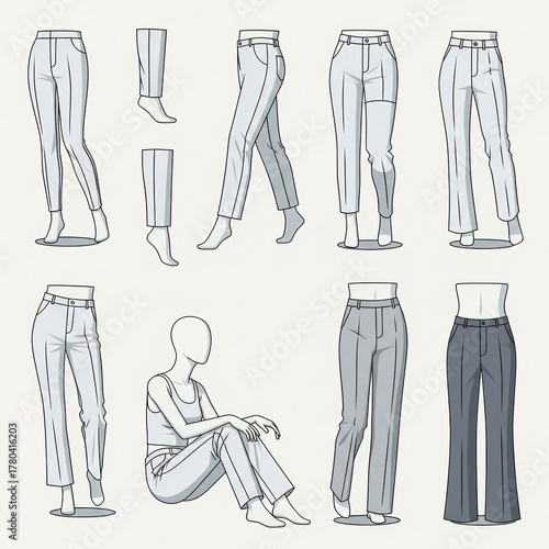 Lower Body Clothing Template