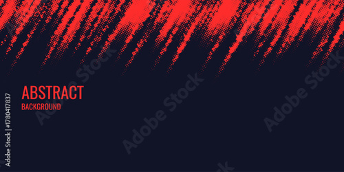 Monochrome round particles on a dark background. Abstract background. Halftone background.