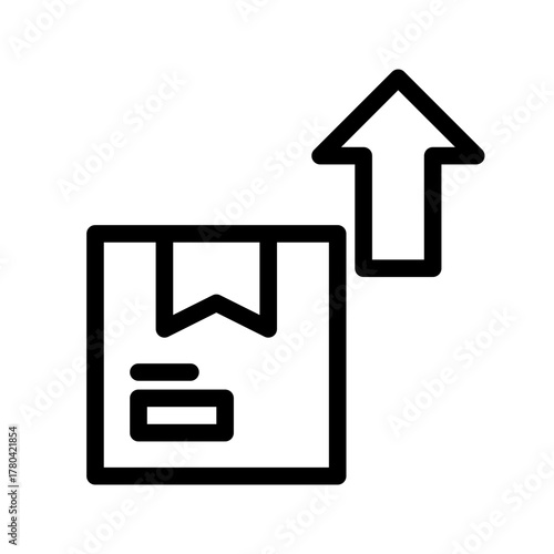 process iprovement product.  This is a vector single icon with a line style. Suitable for any purpose, such as website design, mobile app design, logo design, pattern design, etc.